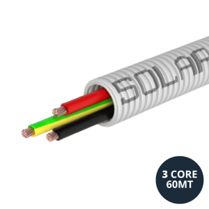 Solarflex 25mm HD UV Pre-wired Conduit 2 x 4mm +E (60mt)